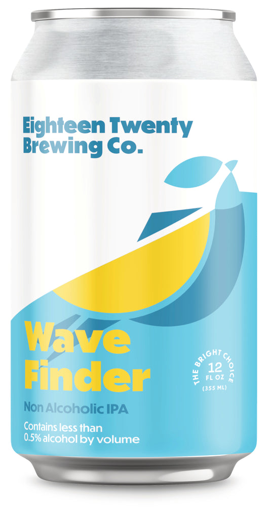 Wave Finder Non Alcoholic IPA can